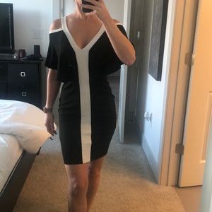 Zara Black & White Cocktail Dress